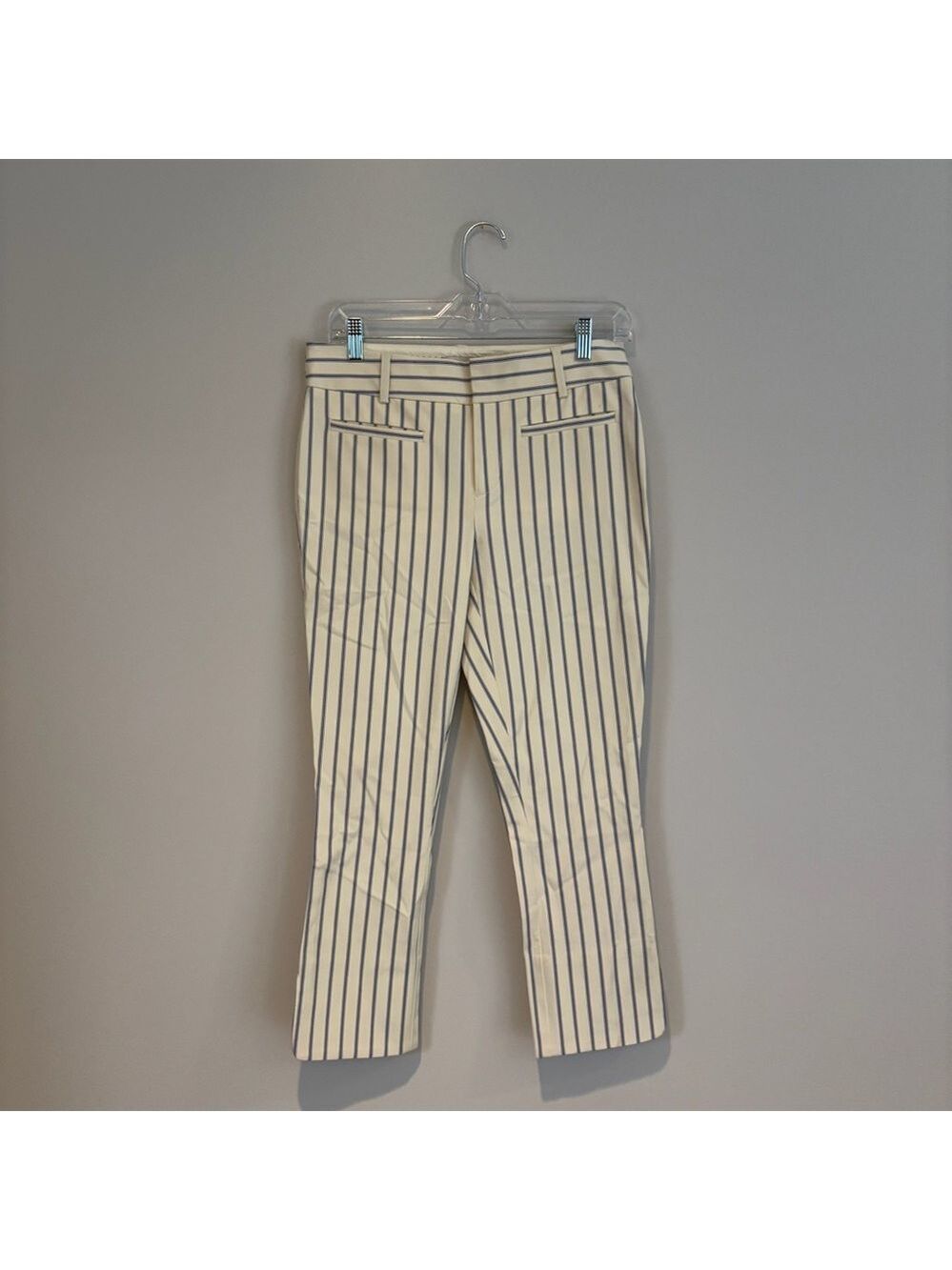 Anthropologie Essential Slim Pinstriped Cropped Pant NWT Size 2